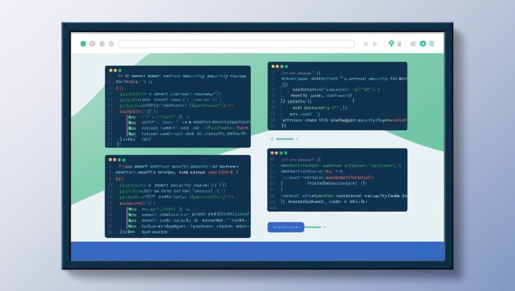 A smart contract under review