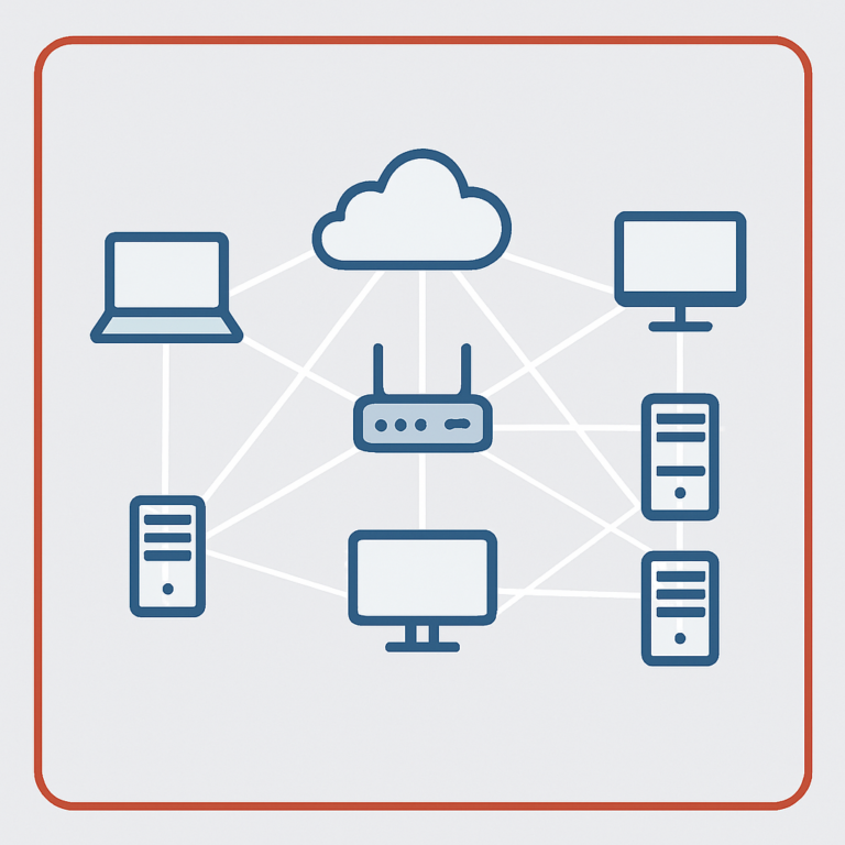 boundary around a network